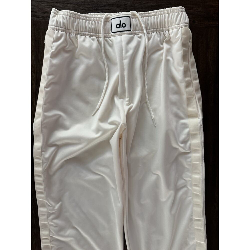 ALO Yoga Cream White Track Joggers